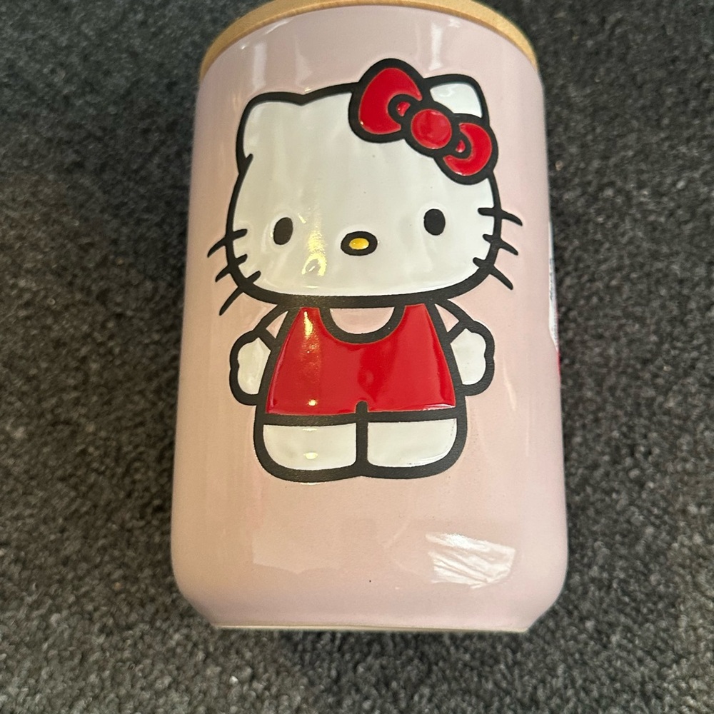 Hello Kitty Pink Jar with Lid
